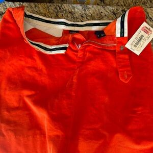 NWT Ralph Lauren Sport size 10 orange corduroy mini skirt with 3 pockets $98